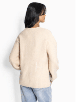 Hest strik Sofie V neck 2510120139 - Summer Sand 1