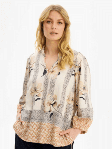 In Front Bluse Kaisa 16622 - Crem