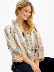 In Front Bluse Kaisa 16622 - Crem 1