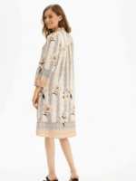 In Front Kjole Kaisa 16621 - blue 2