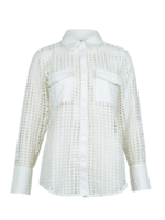 NÜ Bluse Yara 8310-40 Creme - Elegant bluse i cremefarve, ideel til både hverdag og fest.