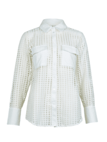 NÜ Bluse Yara 8310-40 Creme - Elegant bluse i cremefarve, ideel til både hverdag og fest.