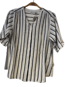 Fransa Bluse Frbobbi - farve beige navy