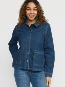 2 Biz denim jakke ayla.sp25 - Farve Denim