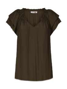 Co Couture Bluse Sunrice top 75683 - Farve Mocca