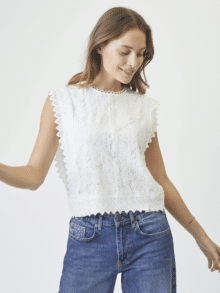 Co Couture top Lace 35842 - Farve White