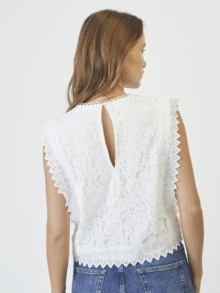 Co Couture top Lace 35842 - Farve White 1