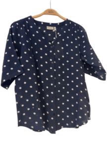 Fransa Bluse Frbobbi - farve navy White Dot