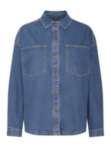 Fransa Denim Jakke Blue Denim