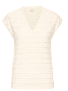 Fransa Strik Frsinja top 1 20615702 - Farve Hvid 110701