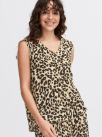 Fransa T-Shirt Frease 20615604 - Farve Brown leo 1