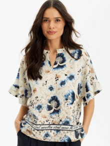 In Front Bluse Amoure 16637 - Farve Nature