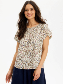 In front Ella Bluse 16690 - Multi Rose