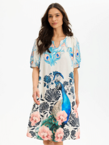 In front Polly dress 16638 - Farve multi color