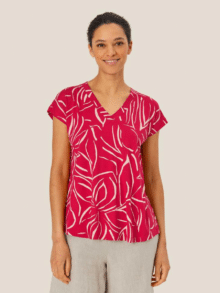 Masai T-Shirt Maefa - farve Persian Red