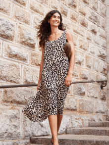 Fransa Frease Kjole 20615598 - Brown Leo