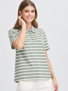 Fransa Polo FrSamma 20615794 - Farve Iceberg Green Mix 204748