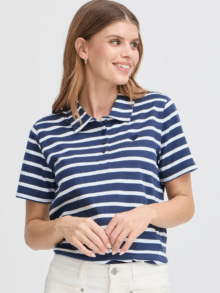 Fransa Polo FrSamma 20615794 - Farve Navy Mix 200119