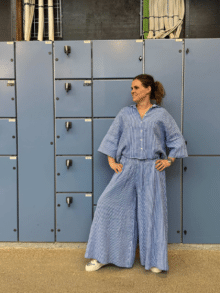 cabana Living bukser Flair B - Navy stribe 2