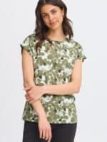 Fransa T-Shirt Frseen - Dusty Olive Art2