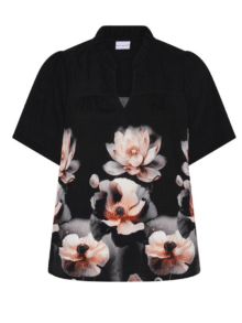 In Front Bluse Morelle 16845 - Black