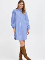 Fransa FRFINA Kjole - Blue Stripe4