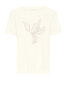 Fransa Frariella T-shirt 20617158 Whisper White – klassisk hvid basis tee med rund hals og korte ærmer