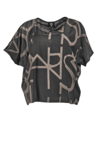 MY Soul Graphic Bluse 0158 - Black- brown