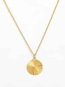 Muun Studios halskæde Sun Burst - Guld