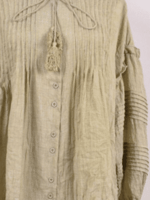 Qnuz Bluse plisse 9103 - Farve army