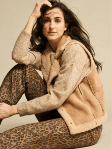 Red Button Teddy Waistcoat SRB4578 1