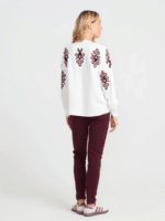 Costa Mani Clooney Bluse 2508116 Wine Embo 2