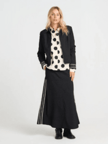 Costa Mani Dot Bluse 2508121 Black Dot 1