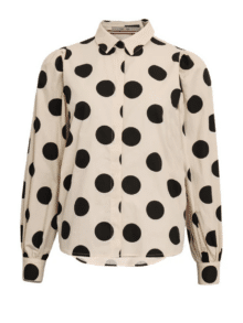 Costa Mani Dot Bluse 2508121 Black Dot