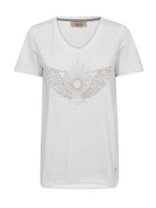 Mos Mosh Gethi glam tee 175060 - Farve White
