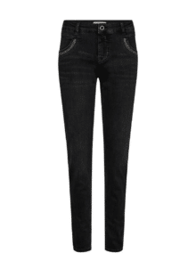 Mos Mosh Naomi Salute Jeans – Sort 801, moderne og komfortable damejeans.