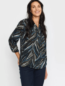 2 biz bluse Dorte - Farve Blue 1