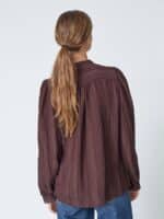 Co´Couture Lace Shirt - Brown3
