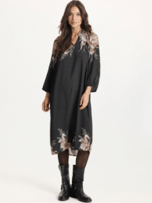 In Front Miller dress 16822 - Farve Cafe latte