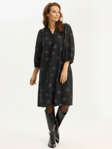 In Front kjole Paola 16894 - Farve Sort