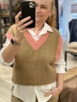 Not Sisters Candice Vest - Coral