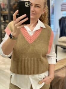 Not Sisters Candice Vest - Coral