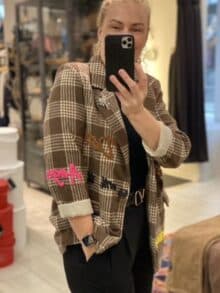 Not Sisters Vibe Coat Blazer - Check