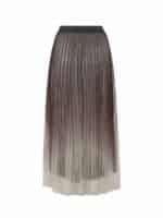 Co´Couture Glitter Plisse Nederdel - Brun1