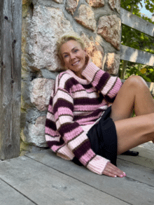 Lene Beier Strik lb6011 - Fyraften - Rose 1