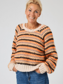 Lene Beier strik LB6002 “Solstrejf” i Taupe 1