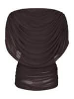 Neo Noir Cottuna Mesh Bluse - Brun1