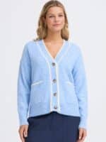 Fransa Kendra Cardigan - Robbia Blue2