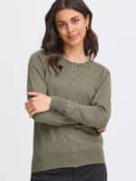 Fransa Zubasic Cardigan - Olive2