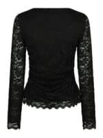Neo Noir Lenide Lace Bluse - Sort1